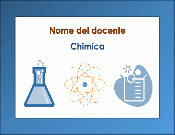 Cartello per aula (chimica)