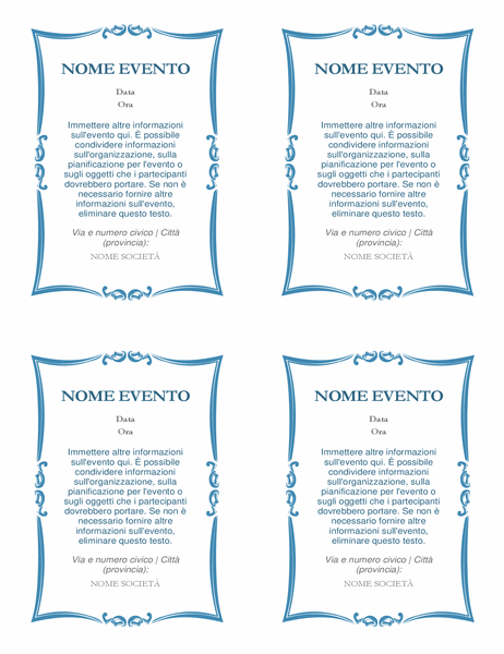 Inviti a eventi (4 per pagina)