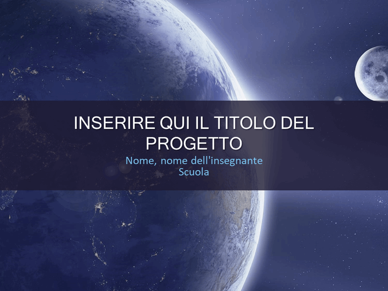 Progetto scolastico sul sistema solare Progetto scolastico sul sistema solare