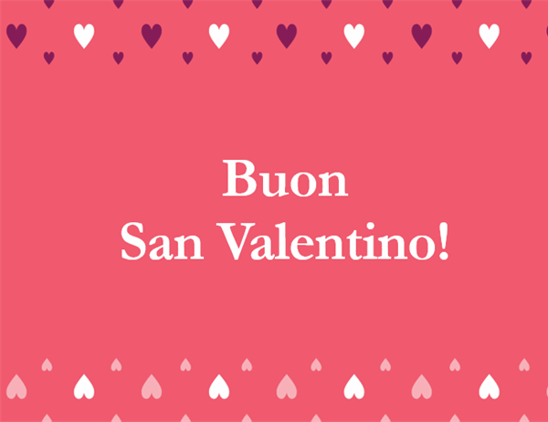 Biglietto di S. Valentino (quattro facciate) Biglietto di S. Valentino (quattro facciate)