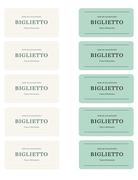 Biglietti per eventi Biglietti per eventi