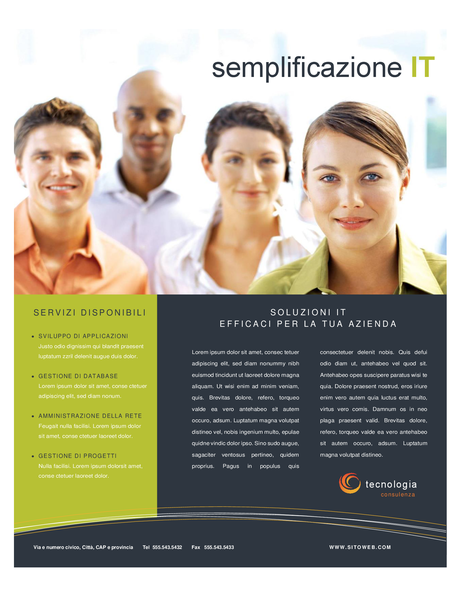 Volantino per aziende tecnologiche Volantino per aziende tecnologiche