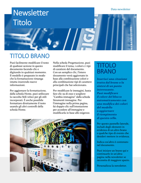 Newsletter per hardware Newsletter per hardware