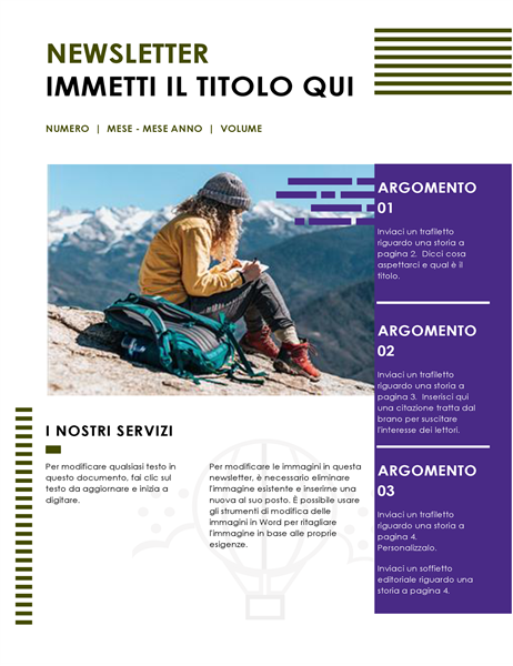 Newsletter di viaggio Newsletter di viaggio