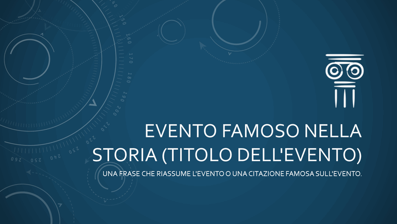 Evento Famoso Nella Presentazione Di Storia