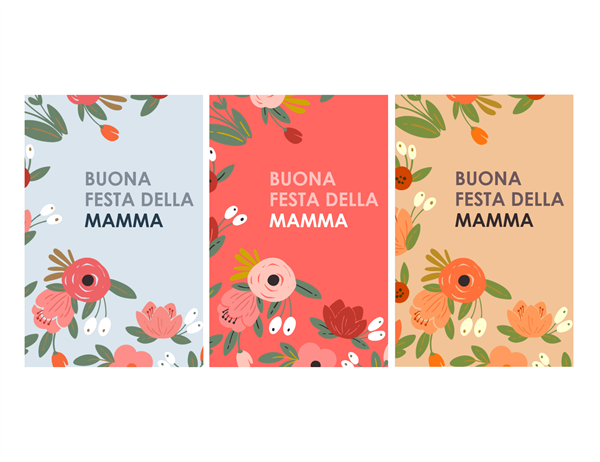Biglietto da visita per la festa della mamma Eleganza floreale Biglietto da visita per la festa della mamma Eleganza floreale