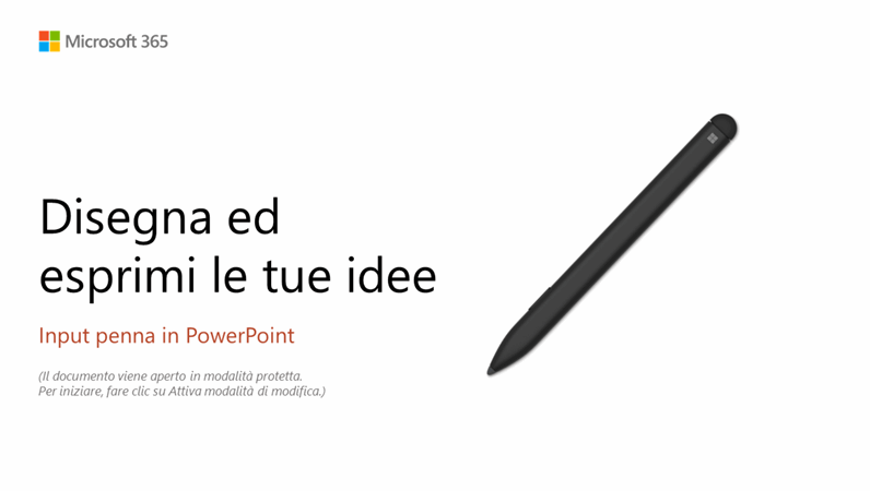 Tutorial sulla Penna per Surface in PowerPoint