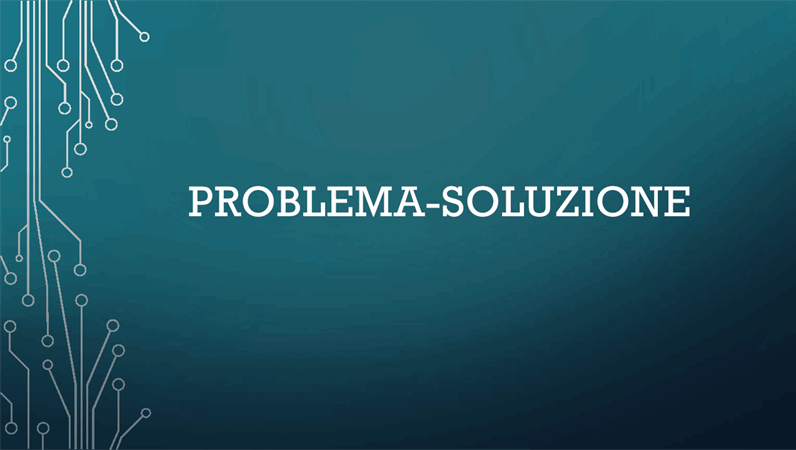 Ciclo problema/soluzione 