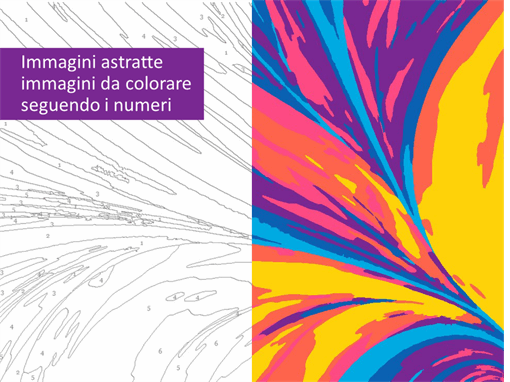 Immagini astratte da colorare seguendo i numeri Immagini astratte da colorare seguendo i numeri