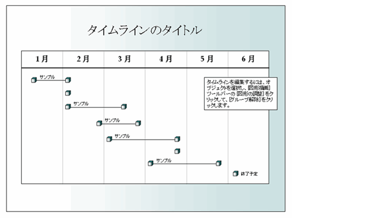 タイムライン 6 か月