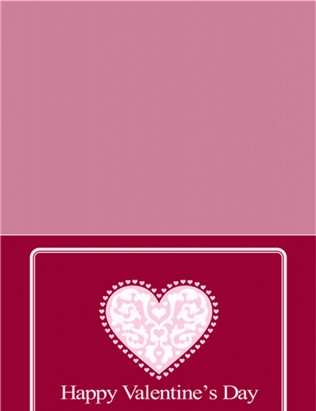 バレンタイン カード (はがきサイズ 4)