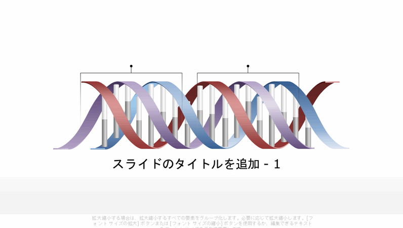 水平方向の DNA 図