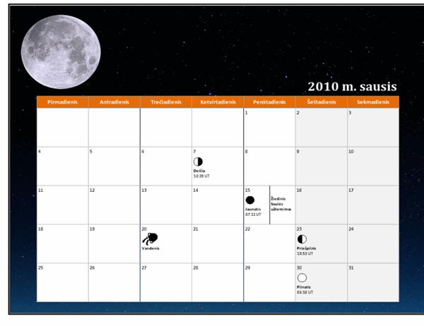 2010 m. mėnulio kalendorius (universalus laikas)