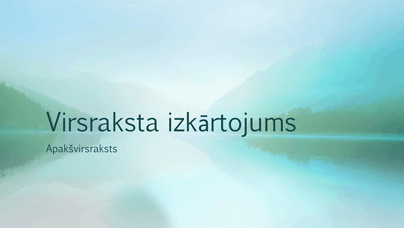 Mierīga noformējuma prezentācija par dabas tēmu (platekrāna) Mierīga noformējuma prezentācija par dabas tēmu (platekrāna)