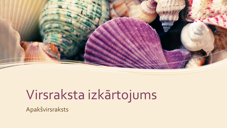 Krāsainu jūras gliemežvāku kolekcija Krāsainu jūras gliemežvāku kolekcija