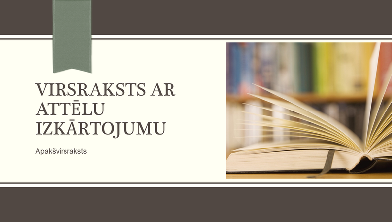 Izglītības satura prezentācija ar svītru un grāmatzīmes noformējumu (platekrāna) Izglītības satura prezentācija ar svītru un grāmatzīmes noformējumu (platekrāna)