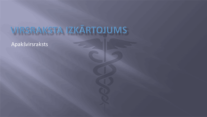 Medicīniska rakstura prezentācijas slaidu noformēšana Medicīniska rakstura prezentācijas slaidu noformēšana