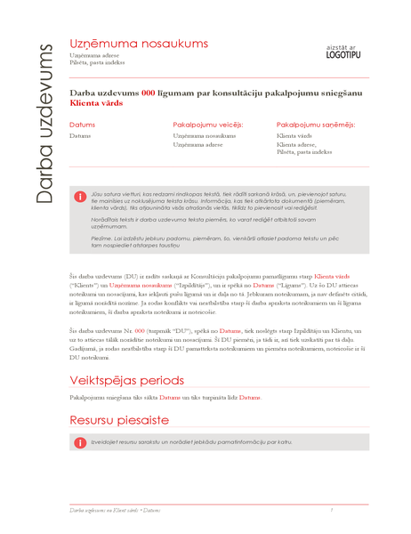 Darba pārskats (sarkans noformējums) Darba pārskats (sarkans noformējums)