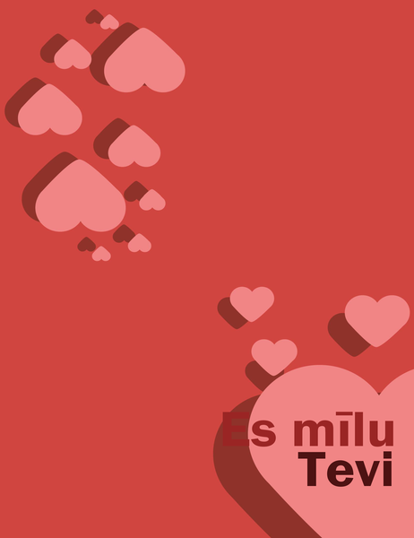 Kartīte “Es mīlu Tevi” (divkāršs locījums) Kartīte “Es mīlu Tevi” (divkāršs locījums)