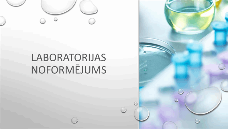 Laboratorijas noformējums Laboratorijas noformējums