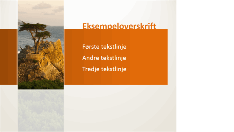 Animert tittel beveger seg bak bildet Animert tittel beveger seg bak bildet