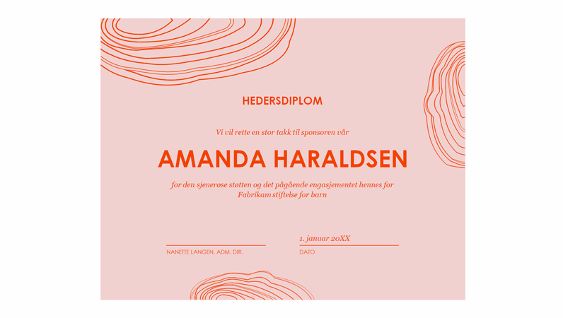 Spiralskisset hedersdiplom Spiralskisset hedersdiplom