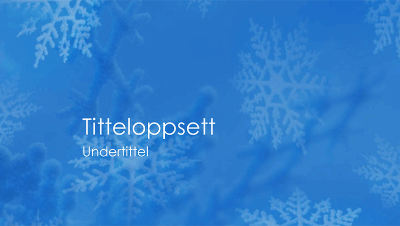 Lysbilder med snøfnuggutforming Lysbilder med snøfnuggutforming