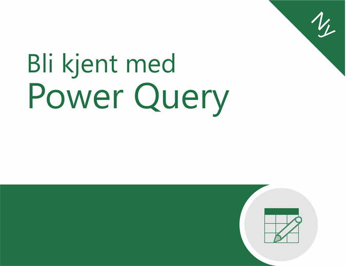 Opplæring i Power Query Opplæring i Power Query