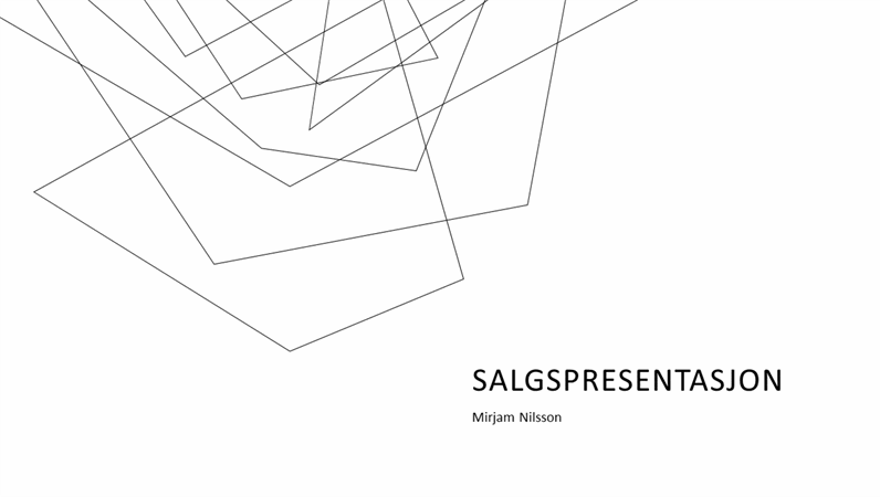 Minimalistisk salgspresentasjon Minimalistisk salgspresentasjon