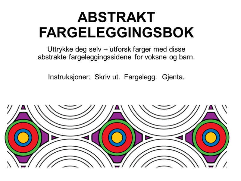 Abstrakt fargeleggingsbok Abstrakt fargeleggingsbok