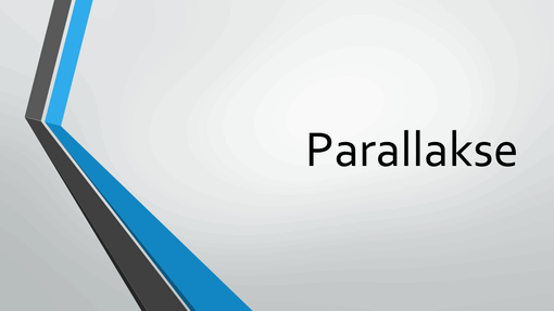 Parallakse Parallakse