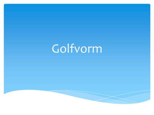 Golfvorm Golfvorm