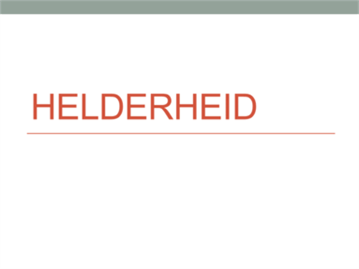 Helderheid Helderheid