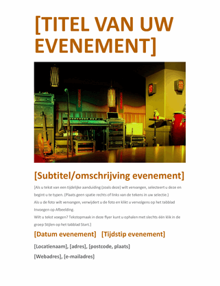 Evenementenflyer (oranje) Evenementenflyer (oranje)