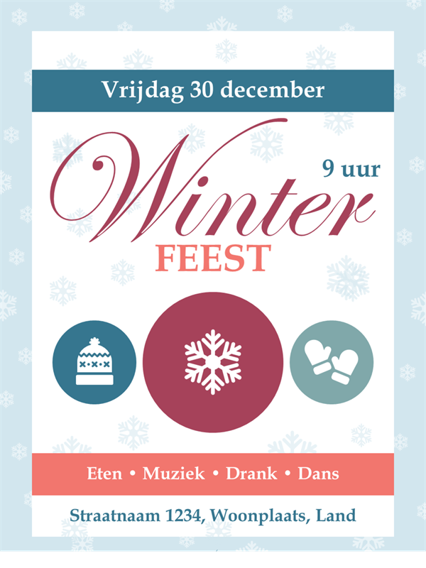 Winterfeestprintjes Winterfeestprintjes