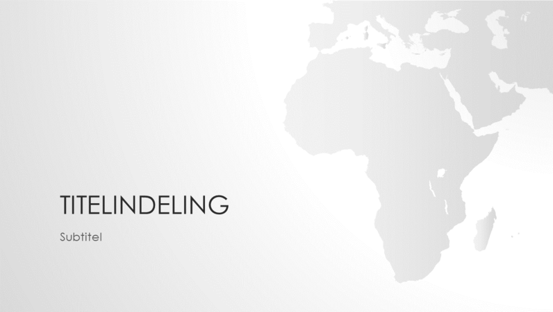 Presentatie wereldkaartserie, Afrika (breedbeeld) Presentatie wereldkaartserie, Afrika (breedbeeld)