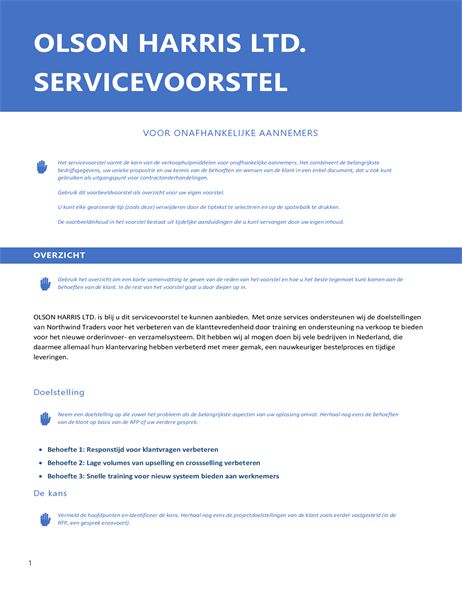 Serviceofferte Serviceofferte