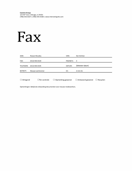 Faxvoorblad
