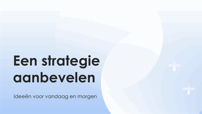 Presentatie van bedrijfsstrategie Presentatie van bedrijfsstrategie