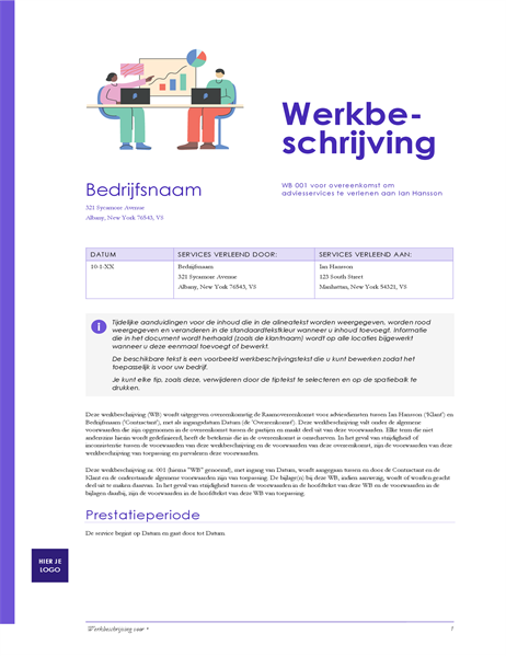 Werkbeschrijving (rood design) Werkbeschrijving (rood design)