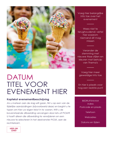 Folder voor evenementen met Pickit-invoegtoepassing Folder voor evenementen met Pickit-invoegtoepassing