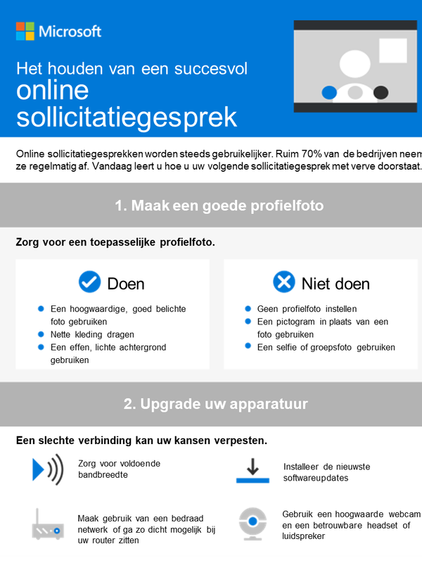 Hoe u zich voorbereidt op een online sollicitatiegesprek Hoe u zich voorbereidt op een online sollicitatiegesprek