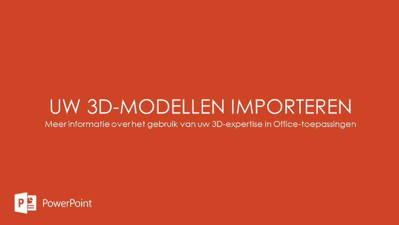 Uw 3D-modellen importeren