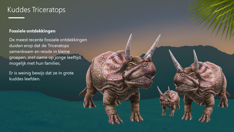 Triceratops, de driehoornige dinosaurus