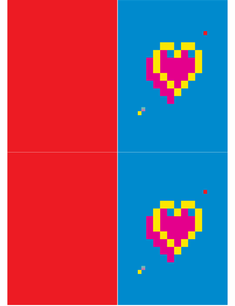 Pixelhart Valentijnskaart Pixelhart Valentijnskaart