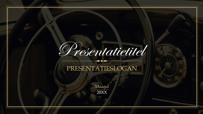 Vintage presentatie Vintage presentatie