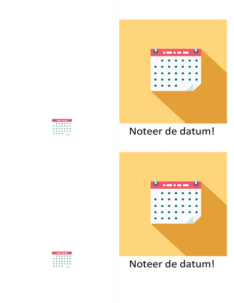 'Noteer de datum'-kaart voor festiviteit 'Noteer de datum'-kaart voor festiviteit