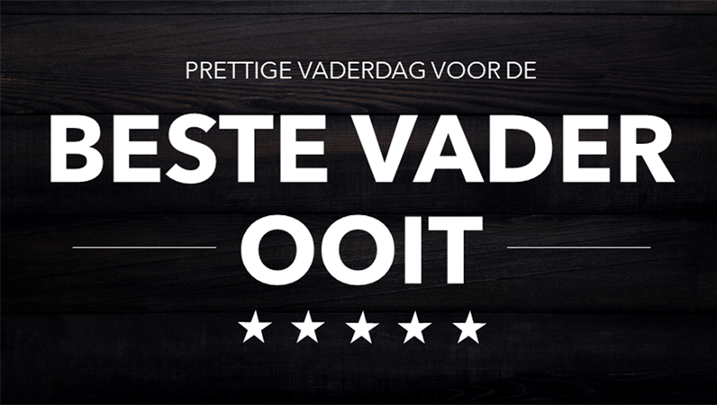 Typografische kaarten voor vaderdag Typografische kaarten voor vaderdag