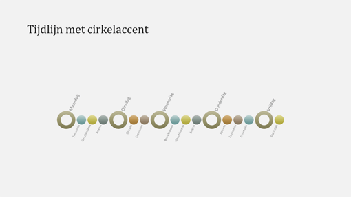 Dia met tijdlijnschema voor gebeurtenissen (breedbeeld) Dia met tijdlijnschema voor gebeurtenissen (breedbeeld)