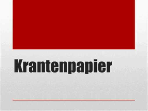 Krantenpapier Krantenpapier